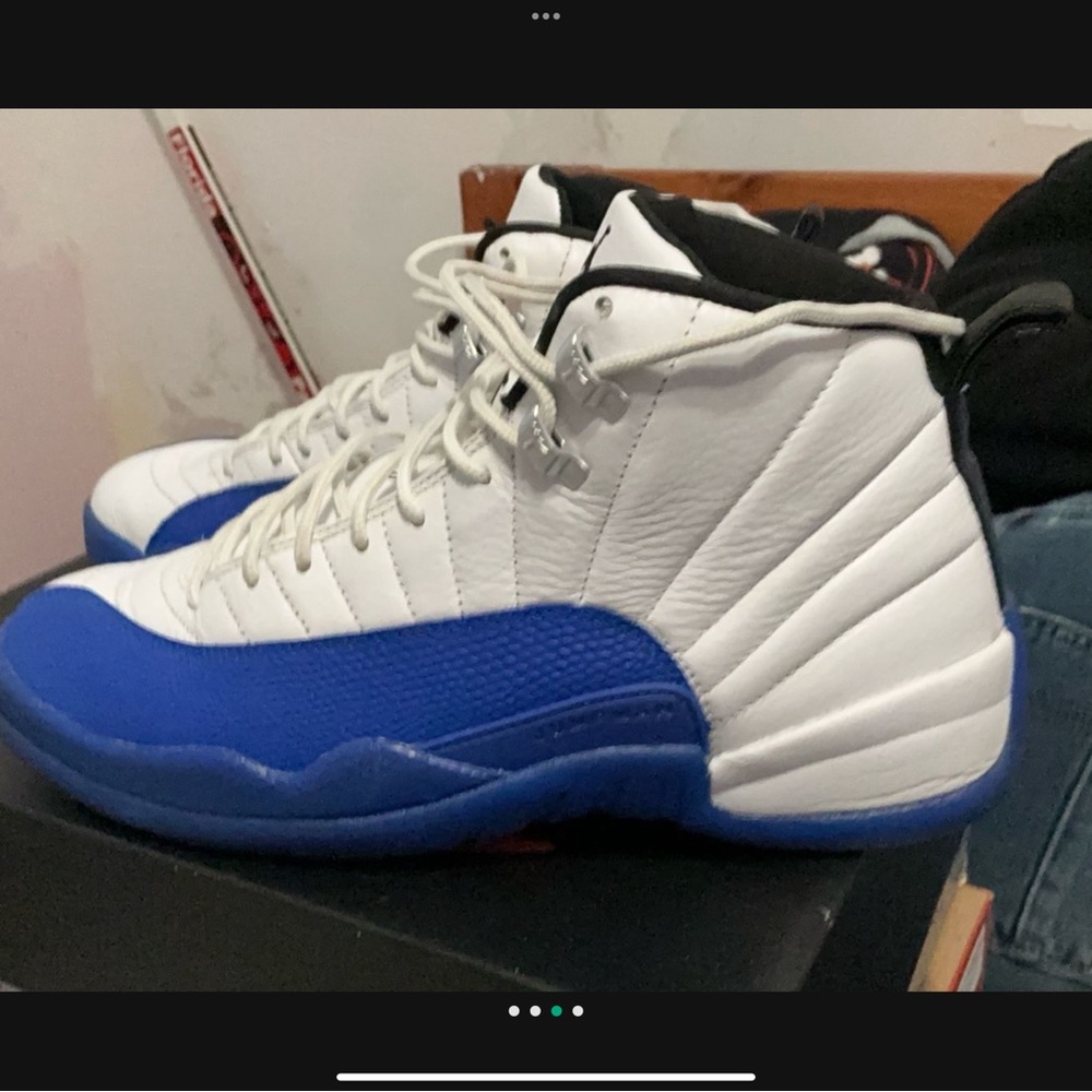 Jordan Men's Shoes White and Blue